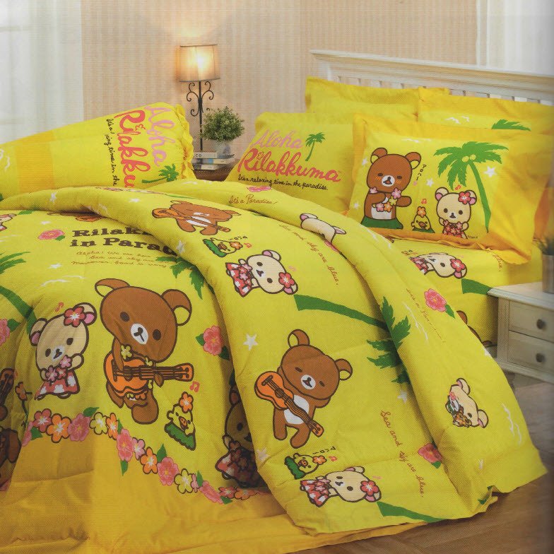 JESSICA ชุดเครื่องนอน ลายการ์ตูน ลิขสิทธิ์ ริลัคคุมะ รุ่น RK006 JESSICA RILAKKUMA 's Bed Sheet No. RK006