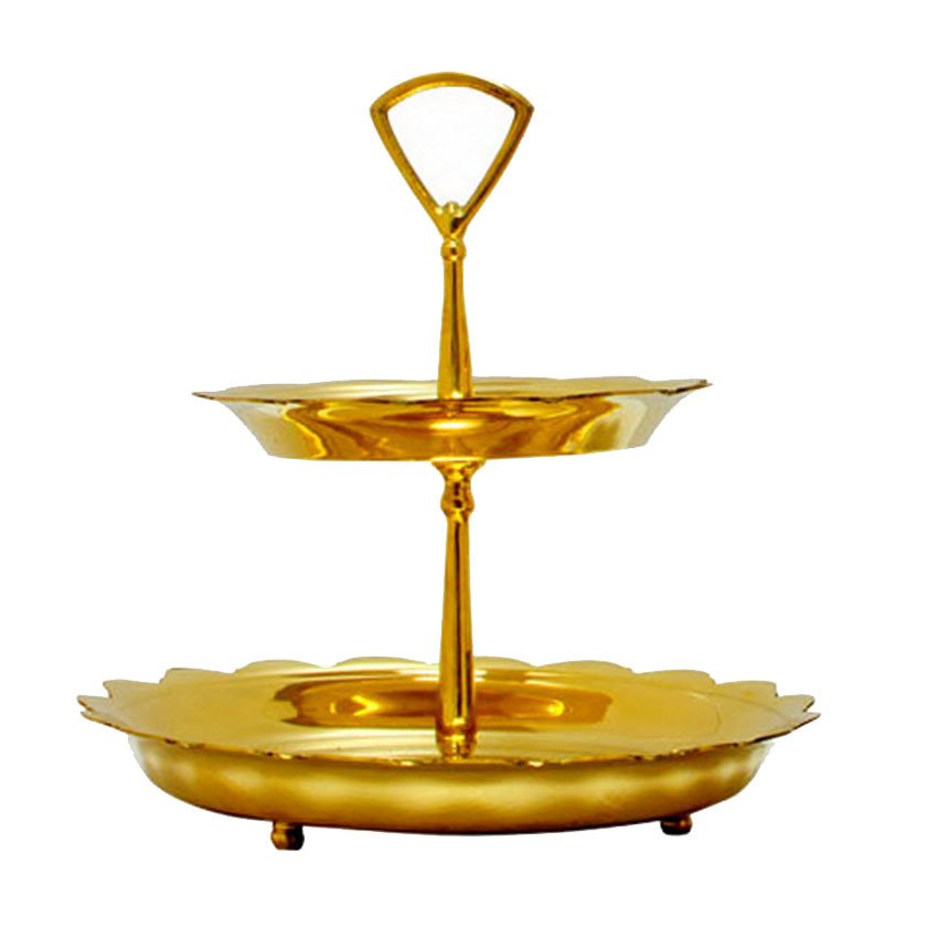 Katathong ทองเหลืองไทย ชั้นวางของทำด้วยทองเหลือง 2 ชั้น (Gold) Katathong ทองเหลืองไทย ชั้นวางของทำด้วยทองเหลือง 2 ชั้น (Gold)