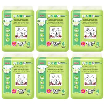 ขายยกลัง Muumi Baby ผ้าอ้อมเด็กสำเร็จรูป ชนิดเทป ไซส์ L (7-14 kg.) บรรจุ 46 ชิ้น 6 ห่อ