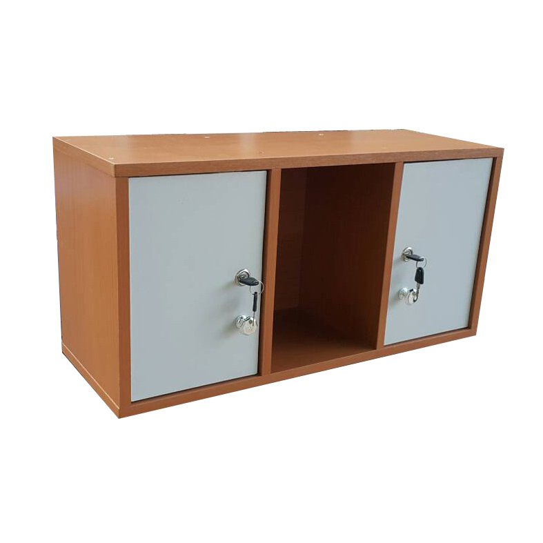 KK Shop ตู้ล็อคเกอร์เอนกประสงค์ รุ่น Locker-3/2DK ลายไม้บีท KK Shop ตู้ล็อคเกอร์เอนกประสงค์ รุ่น Locker-3/2DK ลายไม้บีท