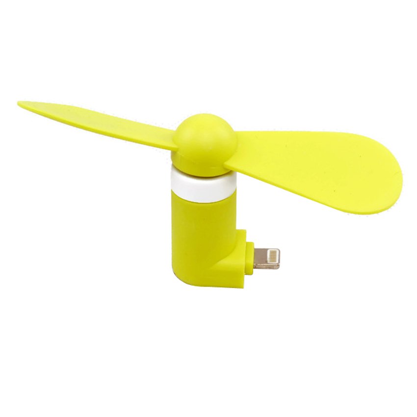 Maneki พัดลมพกพา ขนาดเล็ก Mini Fan for iPhone รุ่น MUF-010 (สีเหลือง)