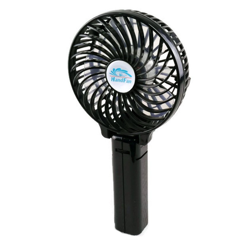 Maneki USB FAN พัดลมตั้งโต๊ะ พกพา ชาร์จไฟได้ รุ่น HF-308 (สีดำ)