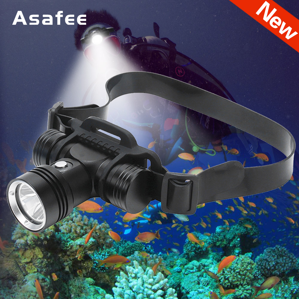 New Diving Headlamp Meters Underwater Diving Headlight Lm Xml