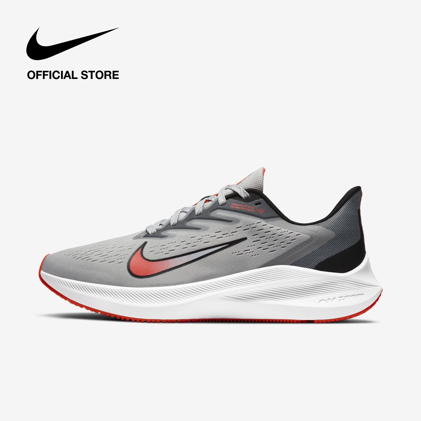 Nike Men's Air Zoom Winflo 7 Running Shoes - Grey ไนกี้ รองเท้าวิ่งผู้ชาย แอร์ ซูม วินฟโล 7 - สีเทา