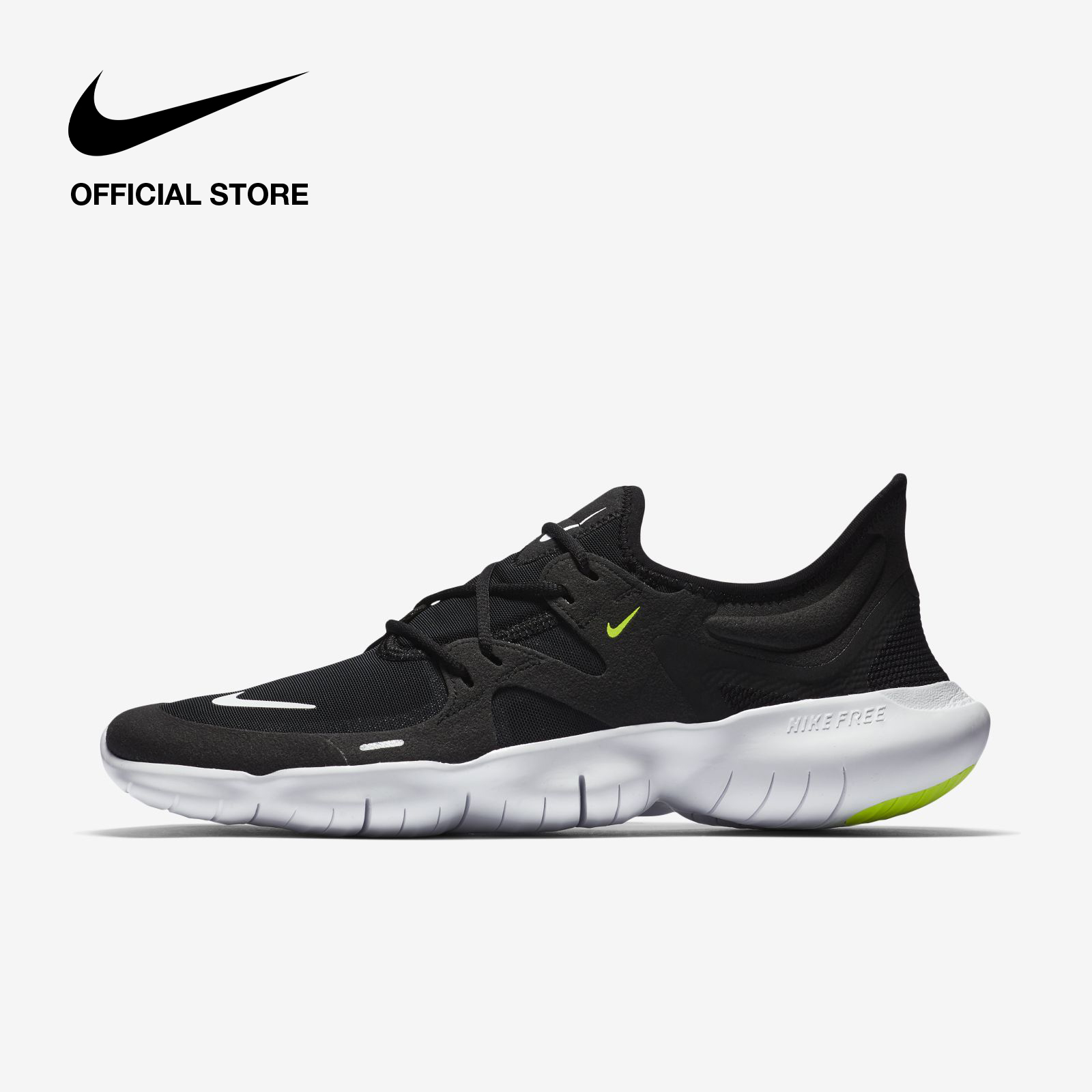 Nike Men's Free RN 5 Running Shoes - Black ไนกี้ รองเท้าวิ่งผู้ชาย ฟรี อาร์เอ็น 5 - สีดำ