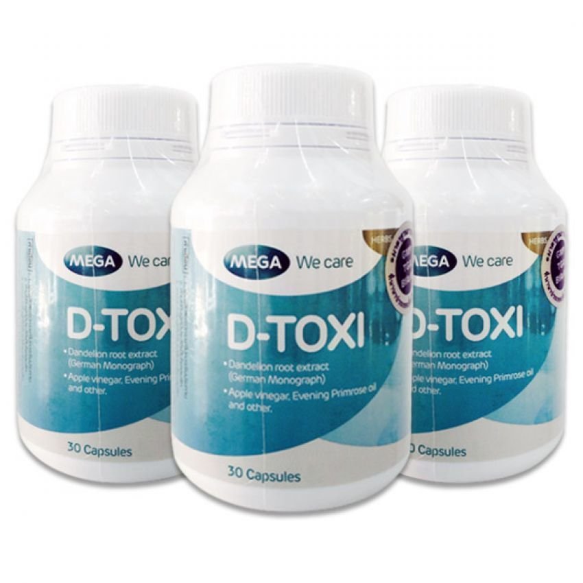 Mega We Care D-Toxi ขจัดสารพิษออกจากตับ 30 แคปซูล (3 ขวด) Mega We Care D-Toxi ขจัดสารพิษออกจากตับ 30 แคปซูล (3 ขวด)