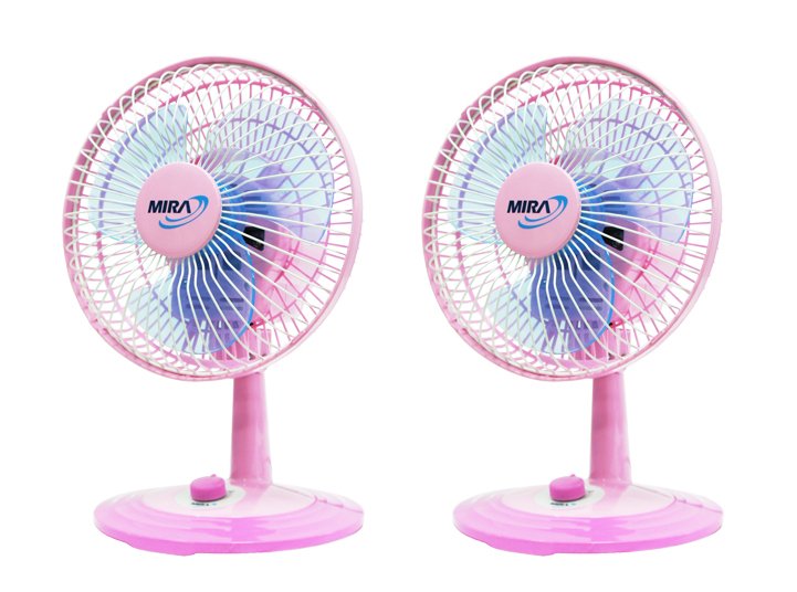 MIRA พัดลมตั้งโต๊ะ 8 นิ้ว รุ่น M-28 แพ็คคู่ (สีชมพู) MIRA พัดลมตั้งโต๊ะ 8 นิ้ว รุ่น M-28 แพ็คคู่ (สีชมพู)