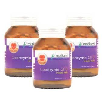 Morikami Coenzyme Q10 Vitamin USA ช่วยเรื่องสุขภาพของหัวใจ30 แคปซูล x 500 มก. X 3 ขวด Morikami Coenzyme Q10 Vitamin USA ช่วยเรื่องสุขภาพของหัวใจ30 แคปซูล x 500 มก. X 3 ขวด