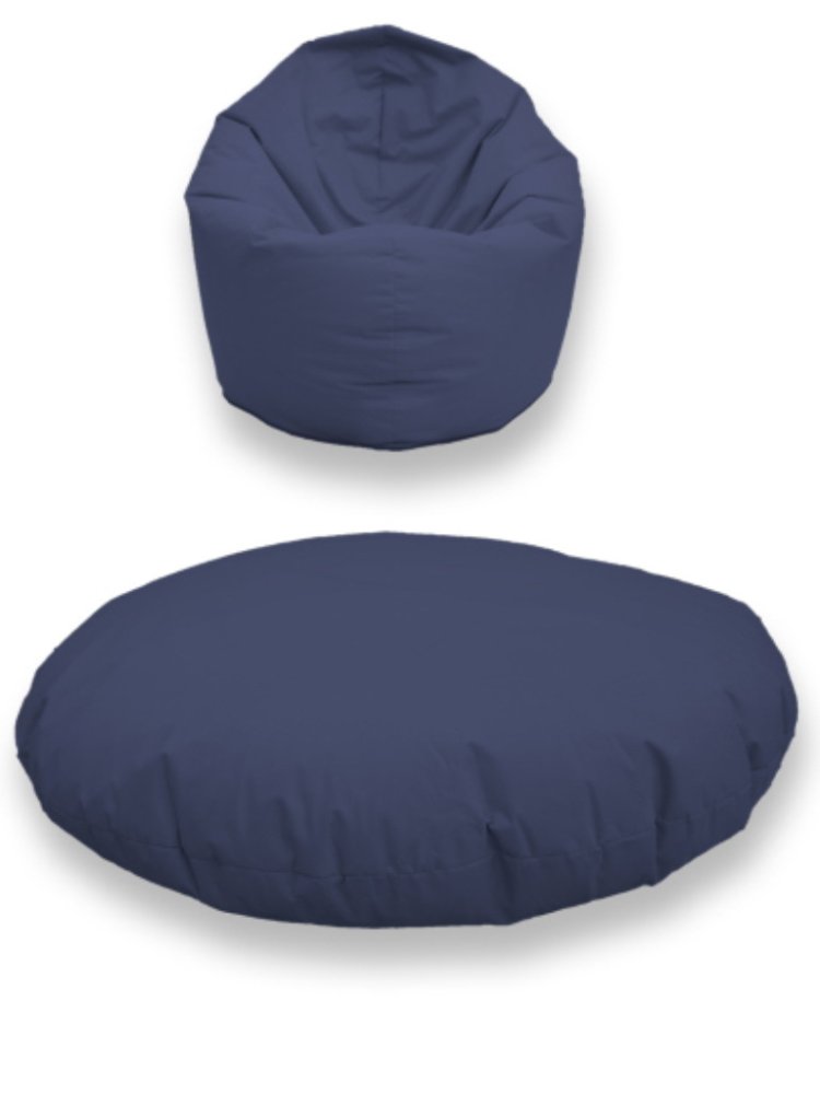 New Brand Bean Bag ทรงหยดน้ำ พร้อมที่วางเท้า ขนาด 60 x 70 cm - สีเทา New Brand Bean Bag ทรงหยดน้ำ พร้อมที่วางเท้า ขนาด 60 x 70 cm - สีเทา