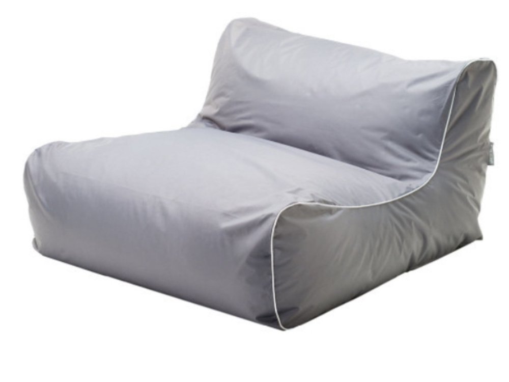 New Brand Bean Bag ทรงโซฟาเดี่ยวหนังเทียม 70x50x40cm - สีฟ้า