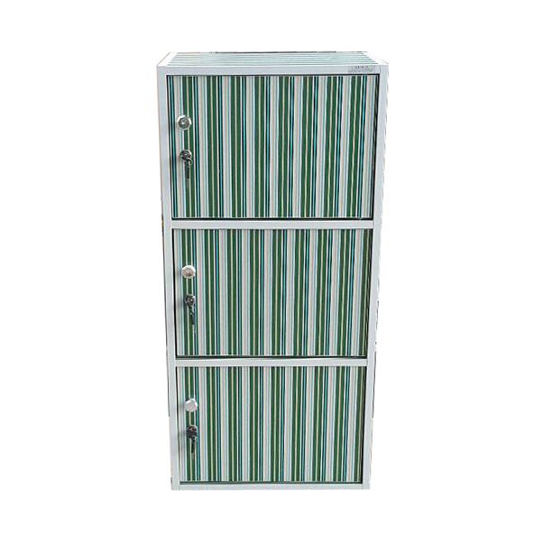 NK Furniline ตู้ล็อคเกอร์ ตู้เอนกประสงค์3ชั้น รุ่น Box1-3DK ( ลายเส้นสีเขียว ) NK Furniline ตู้ล็อคเกอร์ ตู้เอนกประสงค์3ชั้น รุ่น Box1-3DK ( ลายเส้นสีเขียว )