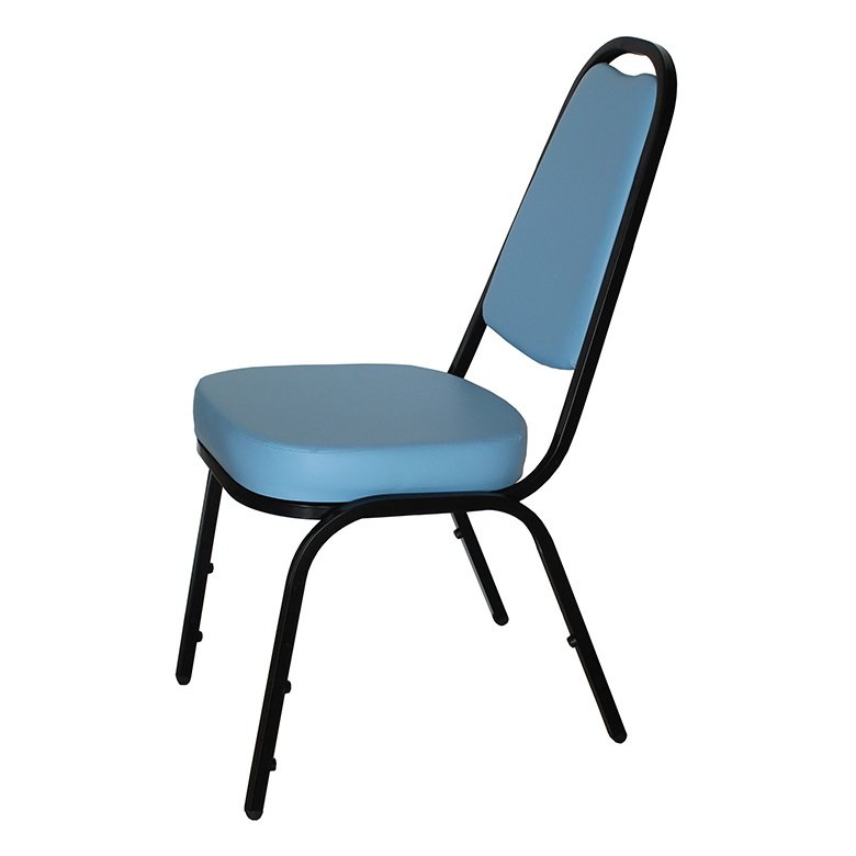 OK&Mshop เก้าอี้จัดเลี้ยง เก้าอี้สัมนา รุ่น Banquet Chair01 โครงขาสีขาว-เบาะกรมท่า