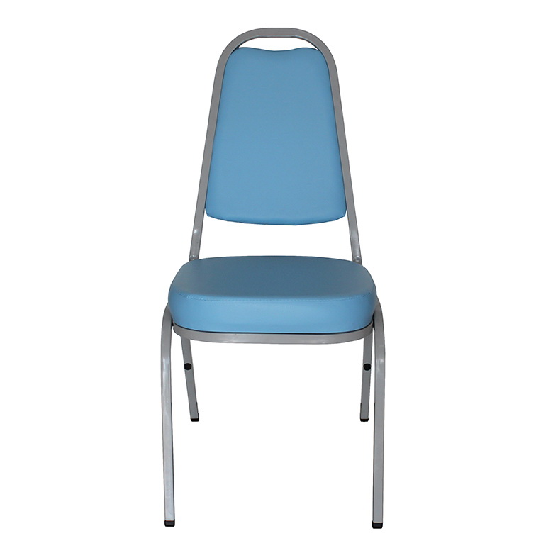 OK&MShop เก้าอี้จัดเลี้ยง เก้าอี้สัมนา รุ่น Banquet Chair01 โครงขาสีเทา-เบาะฟ้า