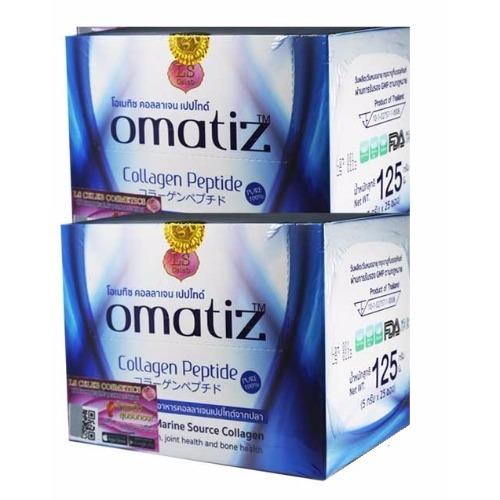 Omatiz Collagen โอเมทิซ คอลลาเจน อาหารเสริมเพื่อผิวขาว กระจ่างใส บรรจุ 25 ซอง ( 2 กล่อง) Omatiz Collagen โอเมทิซ คอลลาเจน อาหารเสริมเพื่อผิวขาว กระจ่างใส บรรจุ 25 ซอง ( 2 กล่อง)
