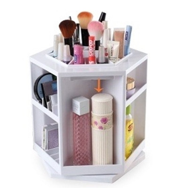 Organize It ชั้นใส่เครื่องสำอาง หมุนได้ 360 องศา - สีขาว Organize It ชั้นใส่เครื่องสำอาง หมุนได้ 360 องศา - สีขาว
