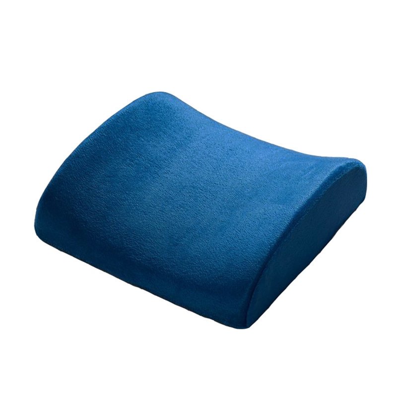 back Cushion เบาะรองหลังเพื่อสุขภาพ memory foam สีน้ำเงิน(navy blue)