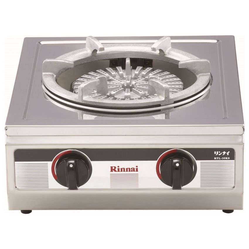 Rinnai เตาแก๊ส หัวเดี่ยว แบบตั้งโต๊ะ รุ่น RTL35KS (silver)