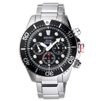 Seiko นาฬิกาผู้ชาย Solar Chronograph สีเงิน สายสเเตนเลส รุ่น SSC015P1 Seiko นาฬิกาผู้ชาย Solar Chronograph สีเงิน สายสเเตนเลส รุ่น SSC015P1