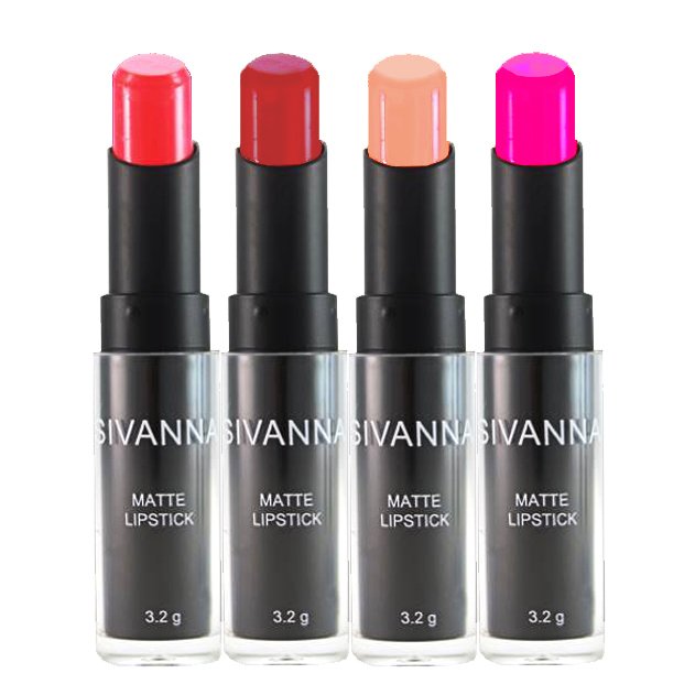 Sivanna Colors Matte Lipstick HF308 สิวันนา ลิปสติก เนื้อแมท ลิปเนื้อแมท ลิปสิวันนา ซีเวียน่า ลิปแมท (4 แท่ง) #Set2 Sivanna Colors Matte Lipstick HF308 สิวันนา ลิปสติก เนื้อแมท ลิปเนื้อแมท ลิปสิวันนา ซีเวียน่า ลิปแมท (4 แท่ง) #Set2