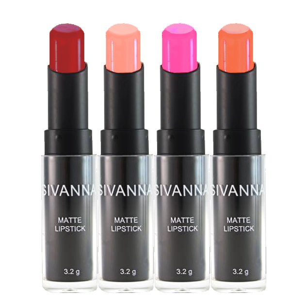 Sivanna Colors Matte Lipstick HF308 สิวันนา ลิปสติก เนื้อแมท ลิปเนื้อแมท ลิปสิวันนา ซีเวียน่า ลิปแมท (4 แท่ง) #Set2 Sivanna Colors Matte Lipstick HF308 สิวันนา ลิปสติก เนื้อแมท ลิปเนื้อแมท ลิปสิวันนา ซีเวียน่า ลิปแมท (4 แท่ง) #Set2