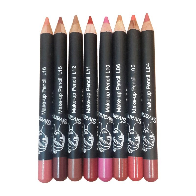 Sivanna Make Up Lip Liner Pencil 0.9g 1 set 8 สี (04,05,06,10,11,12,15,16)
