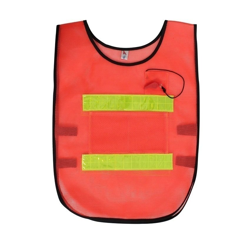 SPORTLAND เสื้อจราจร 4 แถบ TRAFFIC VEST 4 stripes (สีส้มแดง) SPORTLAND เสื้อจราจร 4 แถบ TRAFFIC VEST 4 stripes (สีส้มแดง)