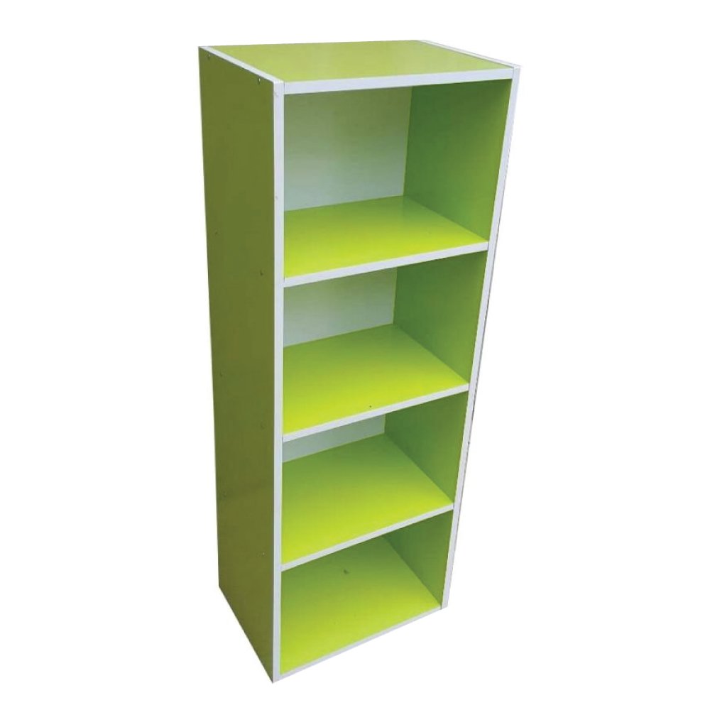 TPL กล่องคัลเลอร์บ็อกไม้อเนกประสงค์ 4ชั้นโล่ง (สีเขียว)