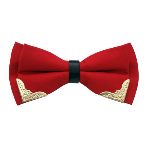 twilight หูกระต่ายขลิบทอง 2 มุม เส้นกลางดำ Bow tie หูกระต่าย โบว์ไท - รุ่น B901(not defined)