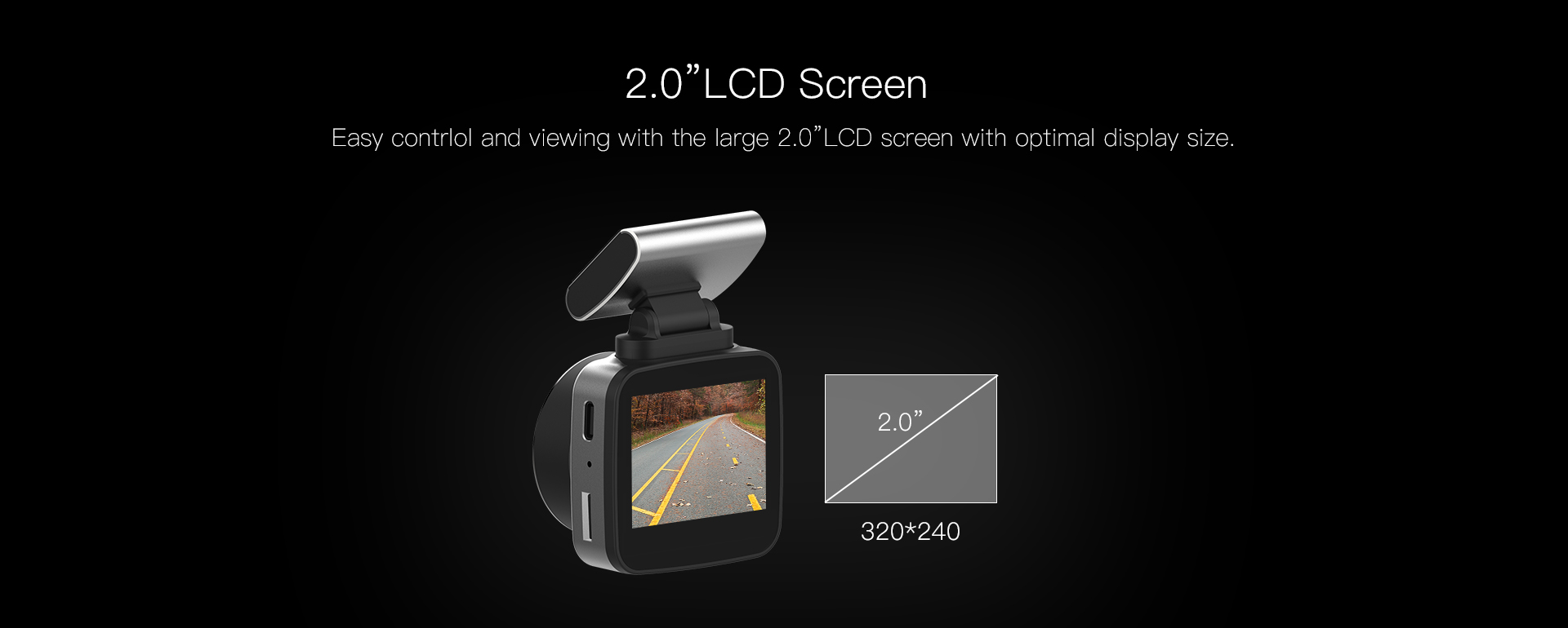 Anytek Q2N ใหม่ล่าสุด FHD 1080P Dash Cam ถอดออกได้ ยึดด้วยแม่เหล็ก 4 51641b616154b873c90fa0ef006e2273