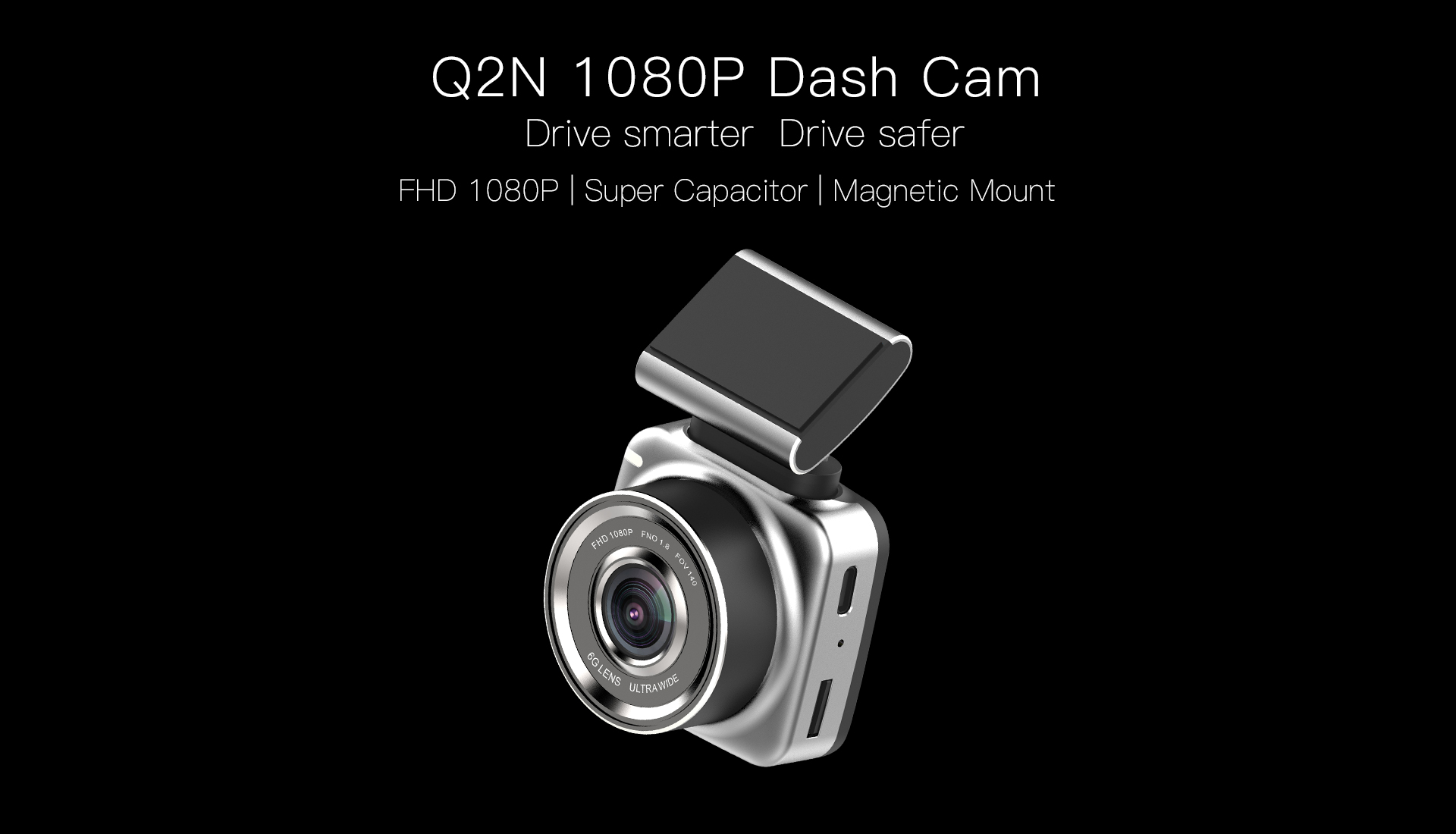 Anytek Q2N ใหม่ล่าสุด FHD 1080P Dash Cam ถอดออกได้ ยึดด้วยแม่เหล็ก 2 6f1f14c18a9d8f6de29c0f038c10d2ed