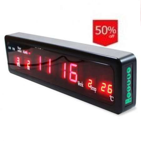 Caixing นาฬิกาดิจิตอล รุ่น CX-808 (ตัวเลขสีแดง)