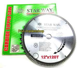 ใบเลื่อยวงเดือน  (TCTอลูมิเนียม) STARWAY  12”x120T