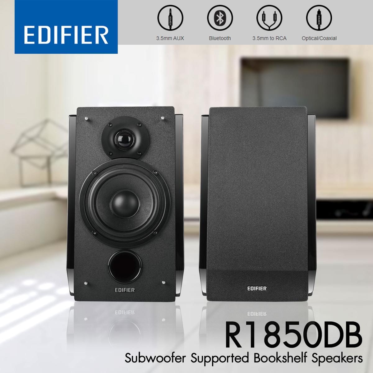 Edifier R1850DB กำลังขับ 70Watts Bluetooth 4.1 Optical,Coaxial,RCA รับ ...