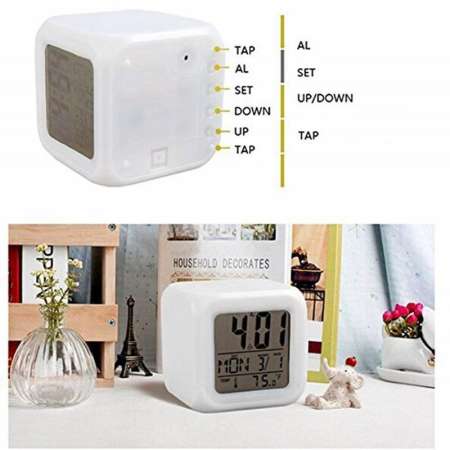 Digital Alarm clock นาฬิกาปลุก นาฬิกาปลุกดิจิตอล นาฬิกาปลุก digital นาฬิกาปลุก LED นาฬิกาตั้งโต๊ะ นาฺฬิกาเปลี่ยนสี ตั้งปลุกได้ แสดงได้ 7 สี บอกวันเดือนปี พร้อมอุณหภูมิ แถมถ่าน 4 ก้อน Digital Alarm clock นาฬิกาปลุก นาฬิกาปลุกดิจิตอล นาฬิกาปลุก digital นาฬิกาปลุก LED นาฬิกาตั้งโต๊ะ นาฺฬิกาเปลี่ยนสี ตั้งปลุกได้ แสดงได้ 7 สี บอกวันเดือนปี พร้อมอุณหภูมิ แถมถ่าน 4 ก้อน