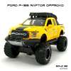 Naynaeshop โมเดลรถ FORD F-150 RAPTOR OFFROAD สีเหลือง (Scale 1:32)