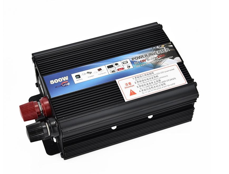 อินเวอร์เตอร์แปลงไฟ POWER INVERTER  DC12V TO AC220-240V  500W