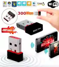 ภาพขนาดย่อของภาพหน้าปกสินค้าใหม่ล่าสุด  มีรับประกัน ตัวรับ WIFI สำหรับคอมพิวเตอร์ โน้ตบุ๊ค แล็ปท็อป ตัวรับสัญญาณไวไฟ รับไวไฟความเร็วสูง ขนาดเล็กกระทัดรัด Nano USB 2.0 Wireless Wifi Adapter 802.11N 300Mbps จากร้าน XRAO บน Lazada