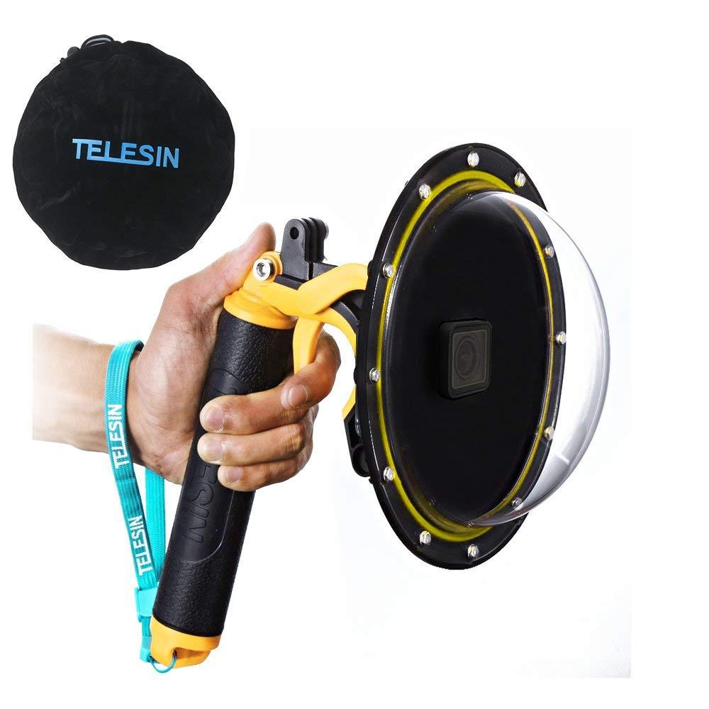 TELESIN 6/" Dome Port Waterproof Case for GoPro Hero 5 6 7 Underwater Photograph