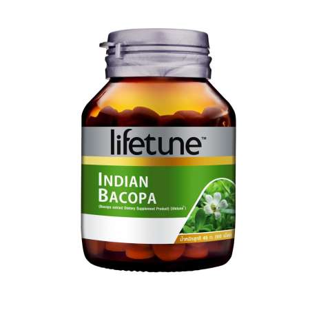 Lifetune™ ไลฟทูน อินเดียน บาโคปา (ผลิตภัณฑ์เสริมอาหาร สารสกัดจากพรมมิ) แพ็ค 2 ขวด