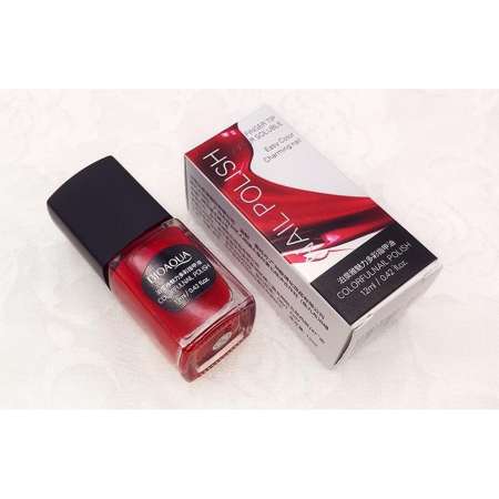 ยาทาเล็บ สีทาเล็บ COLORFUL NAIL POLISH พร้อมบำรุงเล็บในตัว (NO.11 Love Red Color) สีแดงแชมเปญ ปริมาณ 12 ml. แถมฟรี!!ที่เช็ดเล็บ 1 กระปุก 32 แผ่น