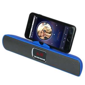 ลำโพงบลูทูธ mini soundbar S605 bass booster เสียงดีไม่เป็นรองใคร เบสหนักสะใจ endos สามารถใช้ในรถได้ พกสะดวกน้ำหนักเบา มีแท่นวางมือถือในตัว หน้าจอแสดงผลเป็นdigitalมองเห็นชัดเจน รูปลักษณ์สวยงาม สีน้ำเงิน
