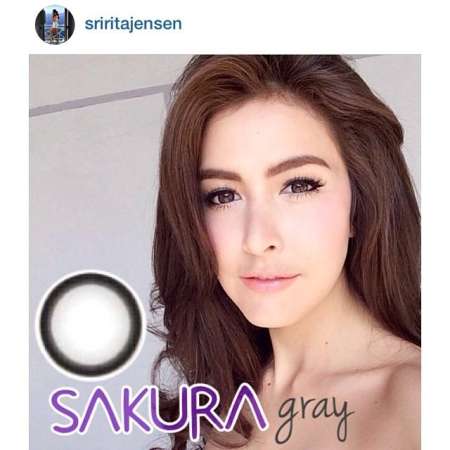 Sweety plus Sakura  Gray สายตาปกติ มินิเท่าตาจริง