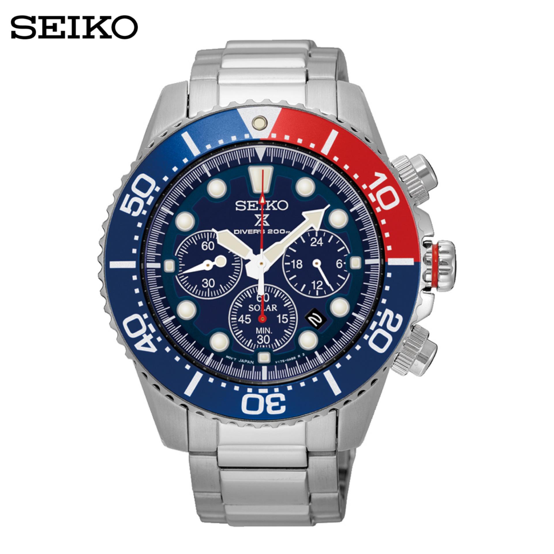 SEIKO PROSPEX SOLAR DIVER 200m MEN WATCH MODEL: SSC785P - SEIKO - ThaiPick