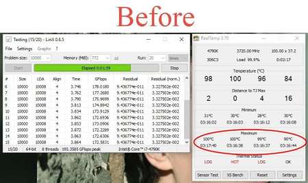 ซิลิโคน CPU   ซิลิโคน Gallium ( โลหะเหลว )