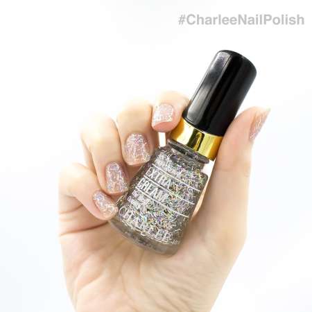 Charlee Nail Polish ยาทาเล็บชาลี 15 ml. สีกากเพชร เบอร์ 97