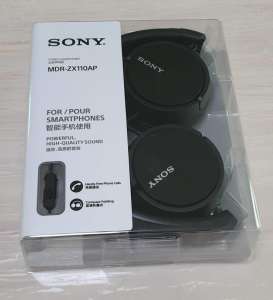 หูฟัง Stereo Headphone Sony MDR-ZX110AP/B (Black)