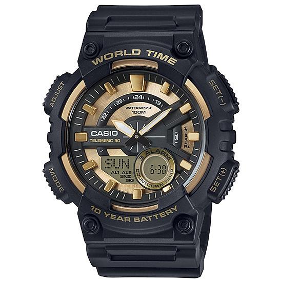 CASIO นาฬิกาข้อมือผู้ชาย สายเรซิน รุ่น AEQ-110BW-9AVDF