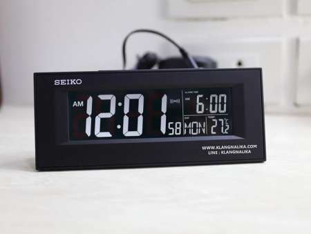 นาฬิกาปลุกและตั้งโต๊ะทำงาน SEIKO รุ่น QHL081K