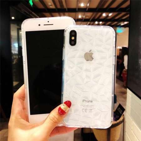 เคสไอโฟน 6 พลัส, 6s พลัส /Case I phone 6 plus, 6s plus เคสใสนิ่ม 3Dเพชร ลายอยู่ด้านใน คลุมรอบเครื่อง กันกระแทก งานสวย กระชับมือ