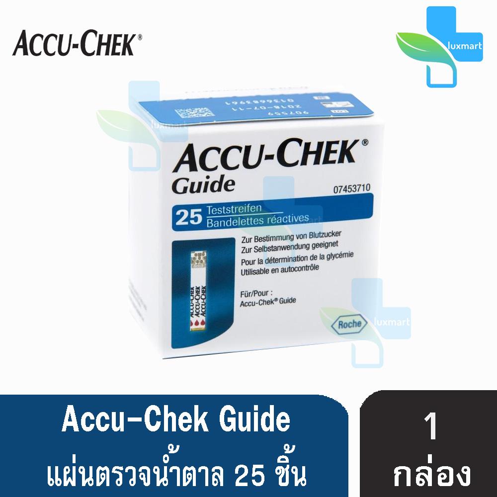 โปรโมชั่น Accu-Chek Guide Test Strip แอคคิว-เช็ค ไกด์ แผ่นตรวจน้ำตาล ...